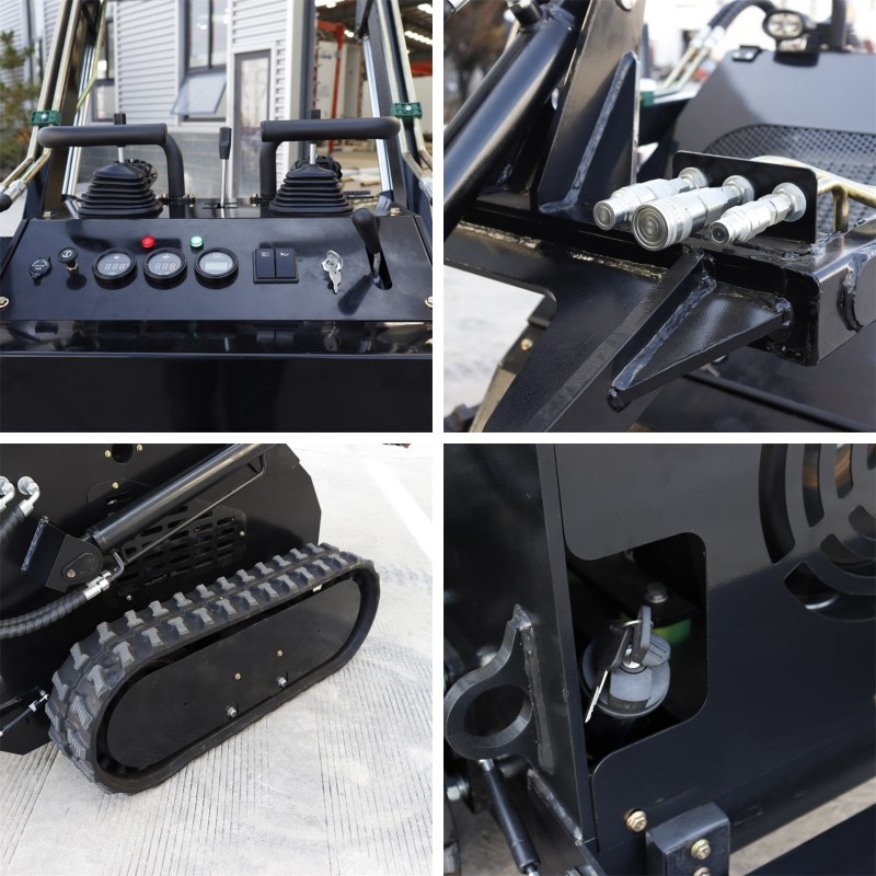 636mm Wheelbase Mini Skid Steer Loader Compact Design Enhanced Maneuverability