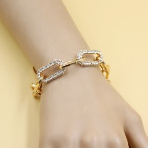 Fashion Crystal Chain Bracelet for Women Men Jewelry Gift