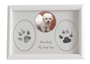 China Home Decoration Pet Keepsake Frame Baby Handprints / Footprints wholesale
