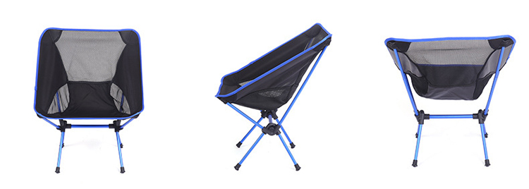 Outdoor Lightweight Aluminium Folding Beach Moon Chair for Picnic Fishing Camping