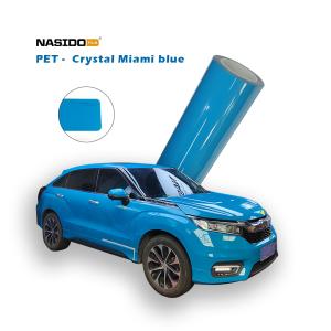 China Crystal Miami Blue Color PET Film Lightweight Waterproofing Fire Rated wholesale