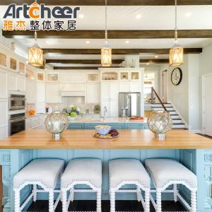China Imported Modular Solid Wood Kitchen Cabinets from Artcheer's Modern Stylish Collection wholesale