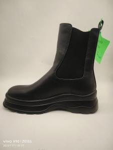China Fashionable Black Women S Boot Shoes With Flat Heel wholesale