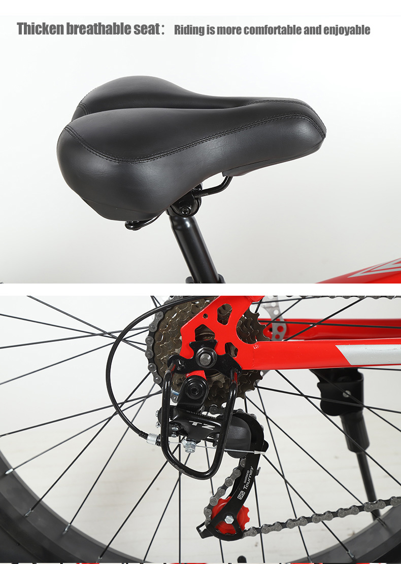 Comfortable Swallow Handlebar Fat Tire Bike OEM Customizable Snow Mountain Beach Cruisers Cycle Bicycle 26inches