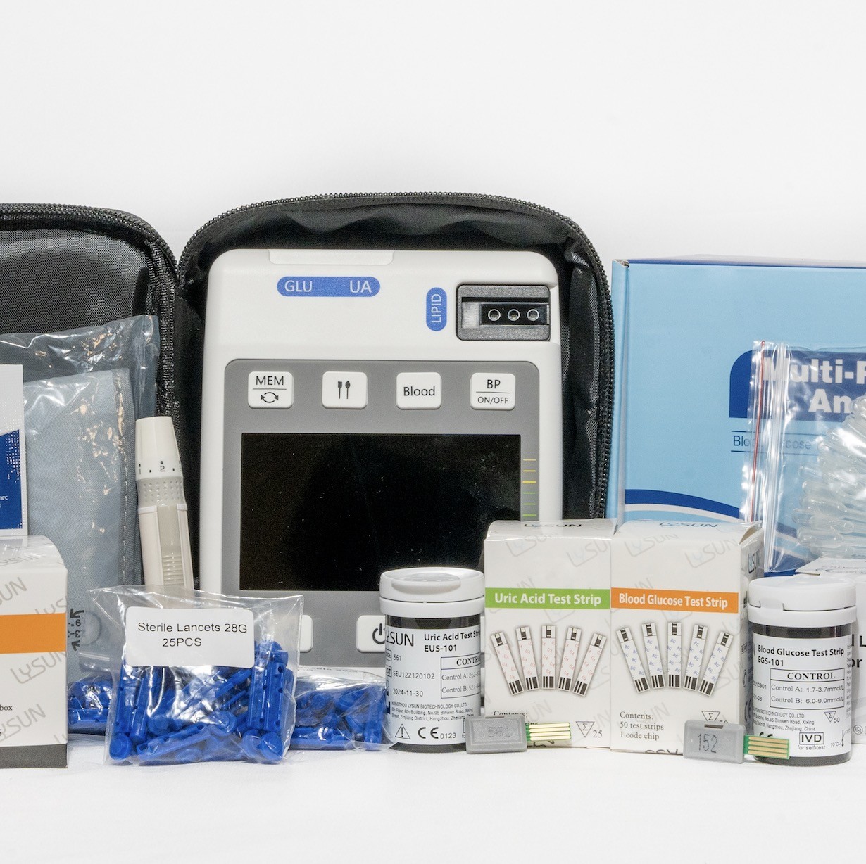 365g Blood Glucose Tester HZ GULP-101 Cholesterol And HDL Analyzer