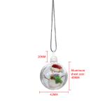 Blank High Transparent Plastic Sublimation Christmas Snowflake Ball Ornaments
