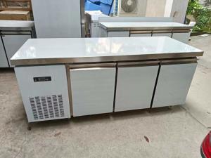 China 3-Door Under Counter Chiller Stainless Steel Worktable Kitchen Equipment wholesale