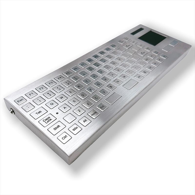 Wireless 2.4G Industrial Keyboard With TouchPad F-TP-386143-W 3500g Weight