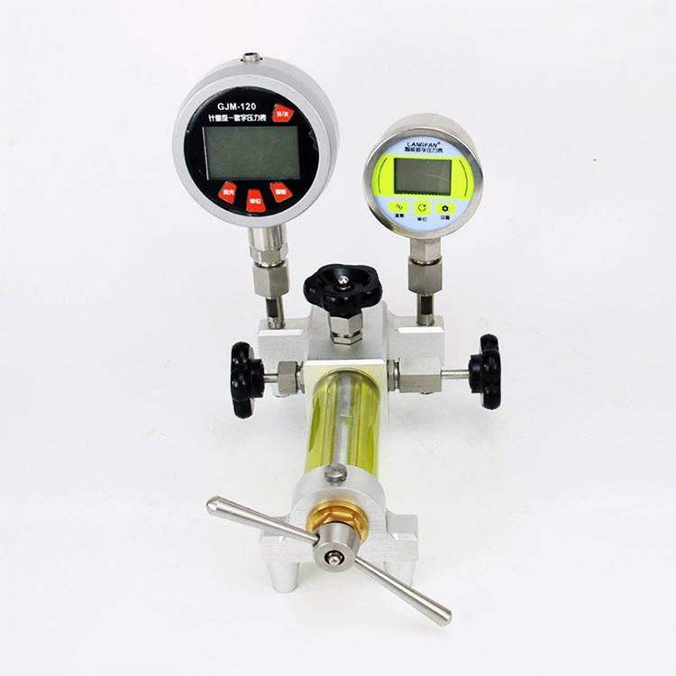 Portable Manual Hydraulic Pressure Calibrator Hand Pump Pressure Calibration Equipment