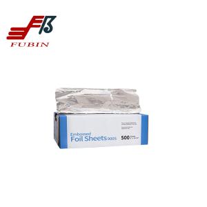 China L270mm Pre Cut Tin Foil Sheets Pop Up Aluminium Foil Sheet for Kitchen wholesale