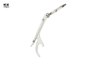 China Silver Custom Beer Bottle Openers Key Holder Zinc Alloy Material wholesale