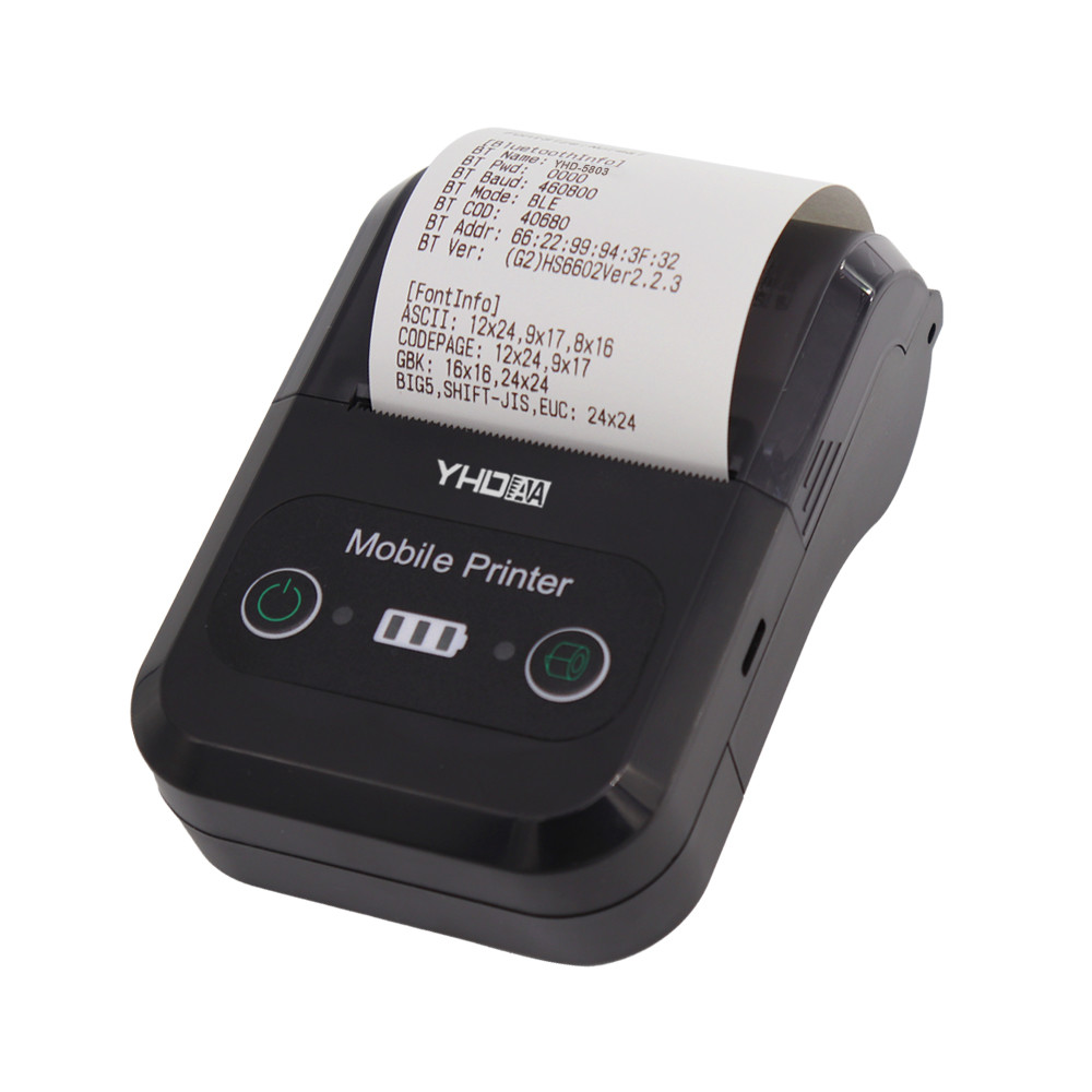 Mini 58mm Thermal Printer Lightweight Portable Thermal Receipt Printer