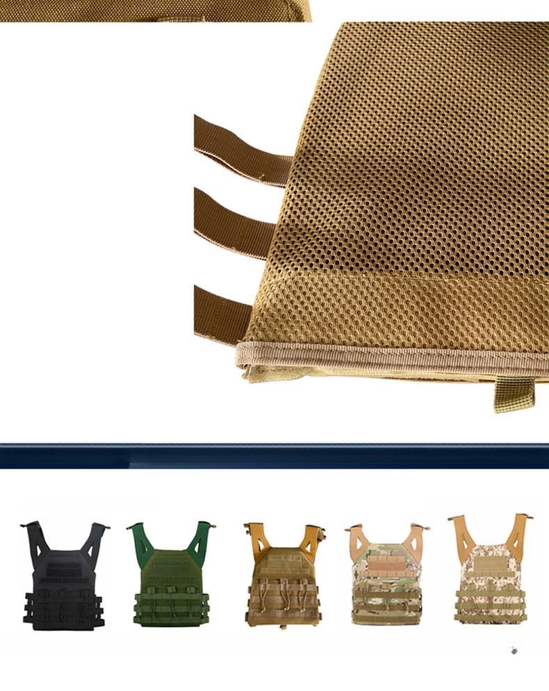 Molle System CP Protective Vest for Training Outdoor Activities One Size Fits All Adjustable