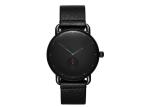 Create your own brand watches men genuine leather watch black