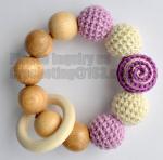 Baby sling necklace, baby bracelet, crochet bracelet, teething bracelet, crochet