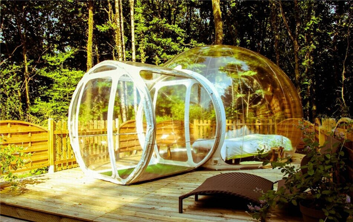 Transparent Room Inflatable Tent , Inflatable Bubble Tent With Blower