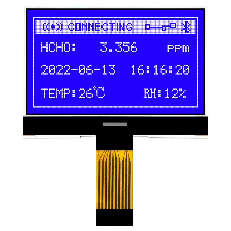 132x64 Industrial LCD COG Module , Durable SPI LCD Display HTG13264C