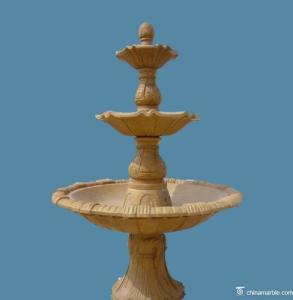 China 1.5 meter 3 Tier Hand Carved Marble Water Fountain wholesale