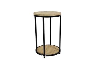 China Wood Grain BSCI 10KG Metal Basket Coffee Table wholesale