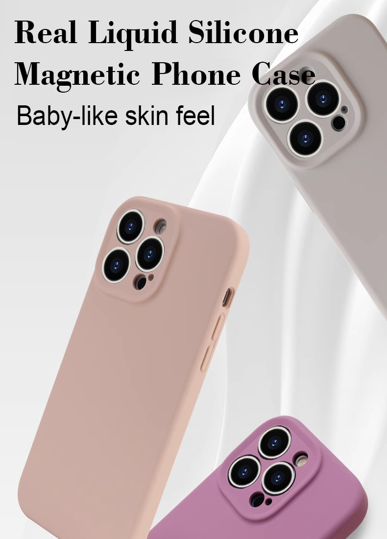Scratch Resistant Real Liquid Silicone Mobile Case Shockproof For IPhone 16 Pro Max