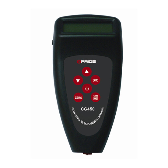 Metric imperial convertible magnetic induction eddy current Coating Thickness
