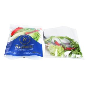 China Transparent Bopp Packaging Pouches Salad Fruits Anti Fog Plastic Bags wholesale