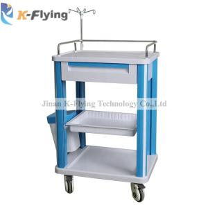 China Equipment Rescue Clinical Treatment Medical Trolley Cart With Drawer wholesale