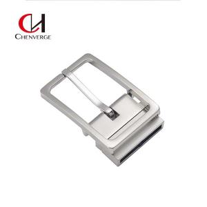 China 55g Nickel Reversible Belt Buckles Corrosion Resistant Laser Logo wholesale