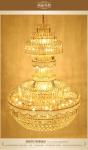 Traditional crystal pendant light large hotel chandelier handmade lamps (WH-NC