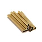JIS ASTM Seamless Brass Tube , Brass Copper Pipe CuZn37 CuZn40 C6782 Material