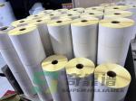 Thermal Paper Sticker Barcode Sticker with Yellow Color Glassine Liner