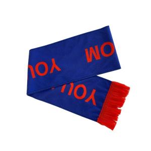 China Pantone Color Flag Print Scarf Knitted Polyester Fleece Material wholesale