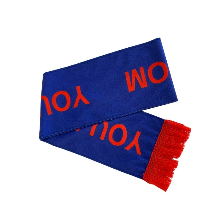 Pantone Color Flag Print Scarf Knitted Polyester Fleece Material