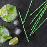 Convenient Lightweight Decorative Paper Straws BPA Free Earth Friendly