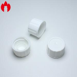 China PP White Threaded Pressure Screw Plastic Cap 18mm wholesale