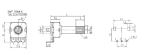 rotary potentiometer, carbon potentiometer, 12mm potentiometer with insulated