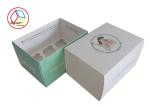 Food Safe Grade Paper Cupcake Boxes , Cupcake Packaging Boxes