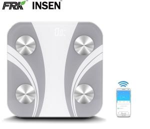 China White LED Display Adults Smart Bluetooth Body Fat Scale wholesale