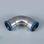 Forged V Profile Press Fittings 316L Stainless Steel Bend Pipe For Water System