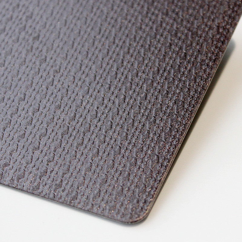 304 316 Retro Brown color Embossed metal plate for decorative Textured Stainless Steel Sheet Project