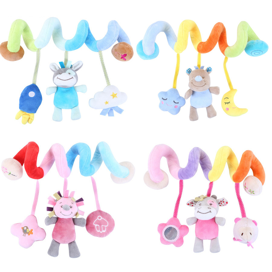 Plush Bb Pendant Car Toy Newborn Wind Chime Bed Hanging Toys for Baby Crib Stroller