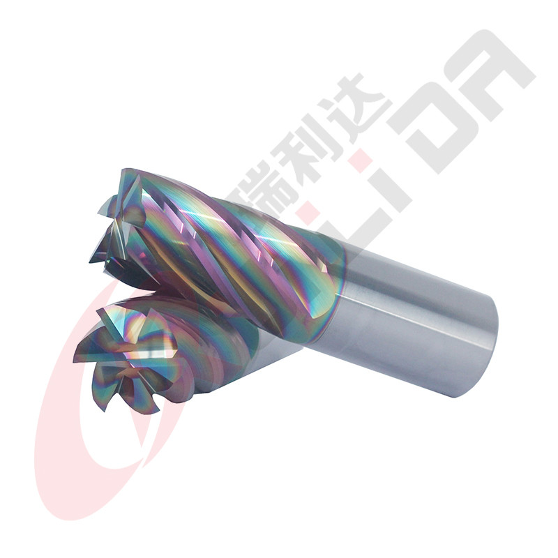 25mm 1" 6 Flutes Custom End Mill DLC Coating For CNC Milling Tools