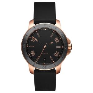 China Japanese Movement Mens Watch Rubber Strap With Date , Water Resistant wholesale