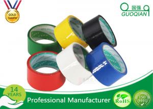 China Stable 48mm Red PVC Packing Tape , Light Weight Custom Printed Parcel Tape wholesale