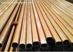Rose Gold Aluminium Wardrobe Rail Tube , Extruded Aluminium Sections