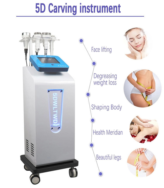 Salon 5D Carving 500W bodyshape Slimming Machine 80K Vacuum Fat Exploding