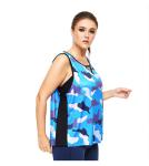 BSCI Sublimation Printed Women Plus Size Tank Top Sleeveless Yoga Tops