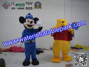 China Plush Advertising Mascot Costume , Mickey And Winnie Mascot wholesale