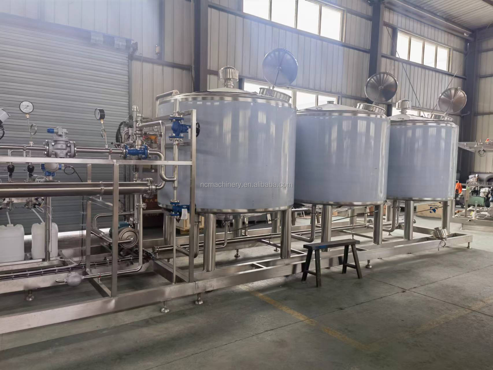 PLC Touch Screen Control Fresh Juice CIP Processing Machine for Fast Juice Production