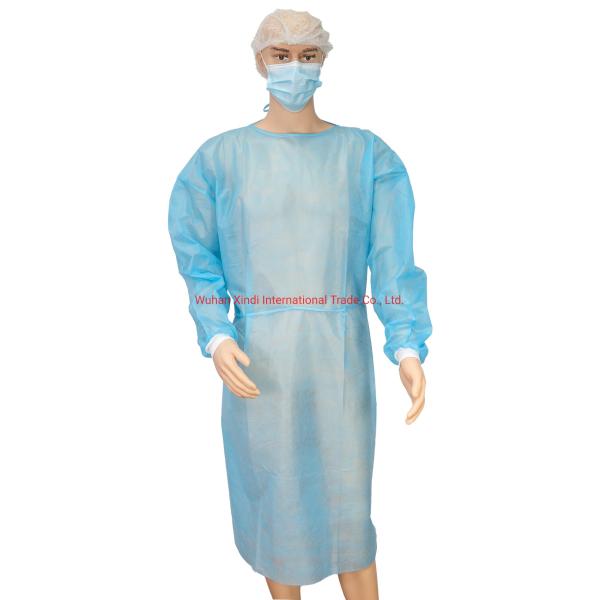 Full Length Disposable Isolation Gowns Medium Thickness Surgical Disposable